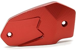 MZ-STORE Moto CNC Aluminum Avant Couvercle Réservoir de Liquide Frein pour Z900 2017 Z800 2013-2016 Z650 2017 Ve 2007-2017 ER6N 2009-2016 ER6F 2009-2016 Ninja650 (Rouge)