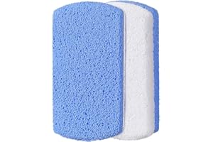 AKSIQIOL 2 Pcs Glass Pumice Stone for Feet,Durable Callus Remover & Foot Exfoliator for Smooth, Soft Skin, for at-Home Pedicures & Spa Treatments