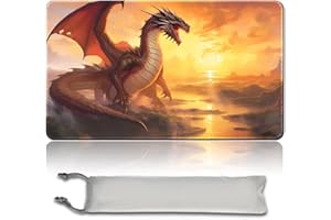 MPLR BOARD GAME Gioco da tavolo MTG tappetini da gioco + sacchetto impermeabile gratuito, bordi smussati, superficie in gomma liscia, MTG PlayMat with Zones(An Original Angel of Flight Alabaster