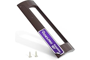 Vioks.pro Frigorifero Maniglia 200 mm Marrone con 2 viti Maniglia Porta - Universale Maniglia Frigorifero Distanza 84-160 mm & Maniglia per Congelatore