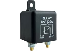 Kalmaegee Relay 12V 120A Automotive Split Charge Relay Switch with 2 Pin Footprint + 2 Terminal for Car Truck Motor Boat Car Starter
