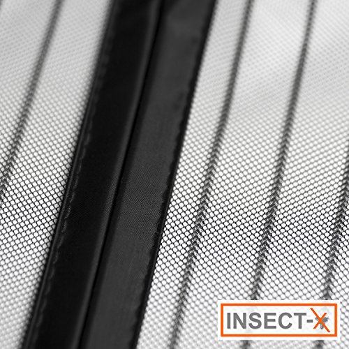 Fliegengitter Tür von INSECT-X, Insektenschutz für Balkontür und Terrasentür, Fliegengittertür Fliegenvorhang | hochwertige Ausführung | ohne Bohren | Fliegennetz Vorhang für Türen zum Schutz vor Insekten wie Fliegen und Mücken - 2