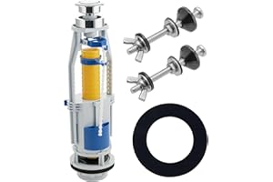JIJZEDL Ablaufventil für Die Toilette Ventil 330-420 mm, Toilettenspülung mit Dichtungen und Schrauben, WC Spülkasten Ersatzteile, Geeignet für Wohnungen, Hotels (1)
