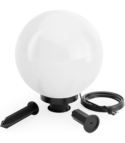 Lampes solaires pour l'extérieur Boule lumineuse de jardin Piquet de