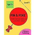 Pin & Poke Fine Motor Skills Activity Book Level 1: For Toddlers and Kids Ages 2+ with Line and Shapes, Popular Activity in Montessori Classroom, Toddler Activity Book