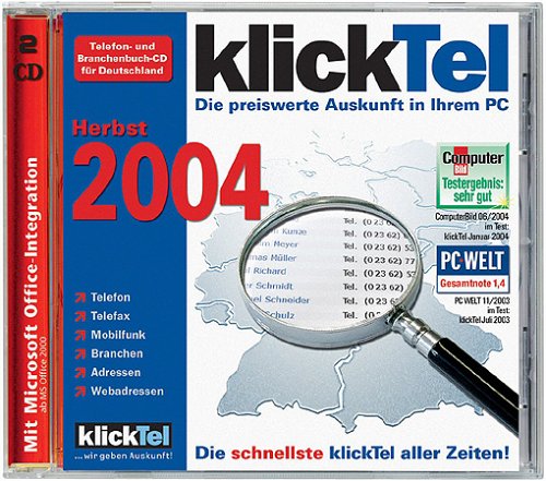 Preisvergleich Produktbild KlickTel Herbst 2004