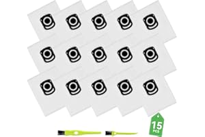 YUKOVEP 15 Bolsas de Aspirador para Rowenta Hygiene+ ZR200520 ZR200720, para Rowenta Compact Power, Hygiene+, X-Trem Power & Silence Force O64xx RO63xx RO68xx RO39xx