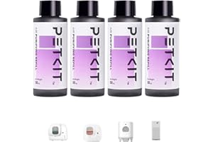 PETKIT Cat Litter Deodorizer Air Purifying Refills for PETKIT PURA X and PURA MAX Self Cleaning Cat Litter Tray, Replaced Odor Removers Deodorant Refills, 4 Bottles/Pack