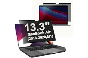 elfofle Ekran prywatności laptopa do MacBooka Air 33.0 cm (2018-2021, M1), zdejmowana osłona prywatności ekranu komputera do laptopa Mac Air 33.0 cm