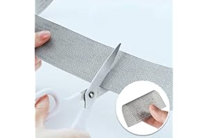 BESDIRECT Réparation écran Kit Ruban, Fenêtre Mesh Net réparation écran autocollants Patch, auto-adhésives fenêtre moustiquaire Patches, couvrante trou Accueil Anti-moustiques (Noir)