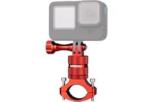 Lammcou Soporte para Bicicleta para Cámara de Acción, Soporte para Manillar de Aluminio para Hero 12 11 10 9 8 7 6 Session 4K Insta-360 Go3 Go2 X3 X2 Actioncam Bike Handlebar Mount