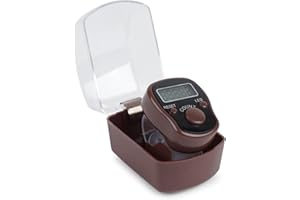 Aurum And Adorn Digital Tally Counter, 5-Digit Electronic Finger Clicker Counter with LED Light for Golf Scoring, Knitting, Running