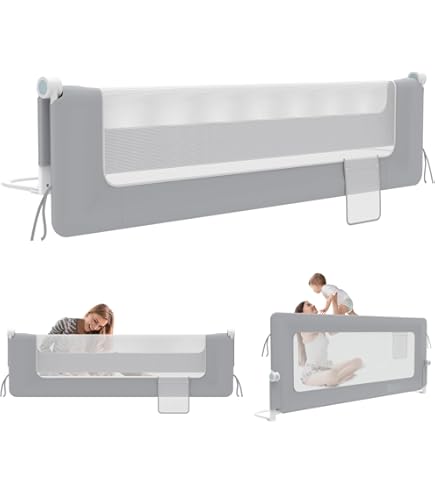 HUOLE Veiligheidshekje voor kinderen, bed, verticaal verhoogd en verlaagd bed, bedhek, geschikt voor kinderen en baby's, bescherming voor kinderbed, bescherming voor kinderbed, 1 stuk, 1,8 m