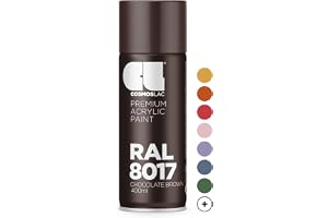 CL COSMOS LAC spray varnish, brown, glossy - spray paint, DIY paint, acrylic spray paint for plastics, metal etc. (RAL 8017 - chocolate brown)