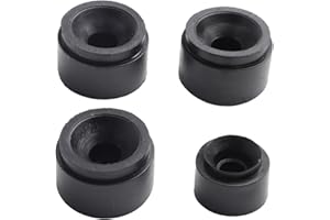 Eawfgtuw 4Pcs Copertura Motore Gommino Gomma, Copertura Motore Nero Montaggio Gommini Set di Gommini Set, Componenti Motori, Copertura Motore Stop Paraurti Sostituzione 07C103226B 06J103226