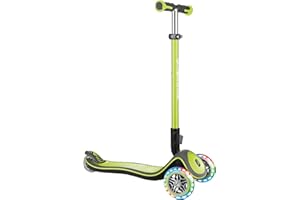 GLOBBER Elite Roller – Tretroller Kinder ab 3 Jahre - Scooter - ABEC 5, 3-rädrig – höhenverstellbar - LED-Leuchtrollen