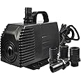 Simple Deluxe 1056GPH (5000L/H,276W) UL Listed Submersible Pump, Water Pump for Fish Tank, Hydroponics, Aquaponics, Fountains, Ponds, Statuary, Aquariums & More