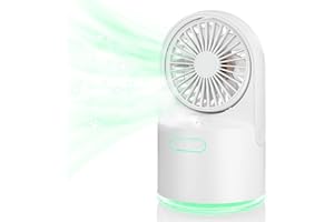Zostuic Mini Ventilatore Tavolo Ventilatore USB con Funzione Spruzzo Ventilatore Portatile 3 Velocità per Raffreddare Velocemente Mini Potente Ventilatore per All'Aperto Viaggi Campeggio