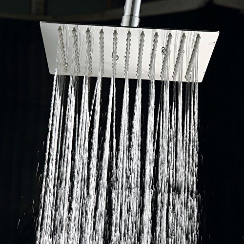 Zelsius – Moderne Edelstahl Regendusche, Duschkopf mit Anti-Kalk Düsen, verschiedene Formen und Größen (Modell: Ceduna (quadratisch), 50 cm) - 6