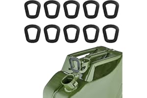 Yeqqzq 10 Pcs Replacement Jerry Can Gaskets, Universal Jerry Can Seal, Gas Fuel Can Spout Gaskets for 5L 10L 20L NATO Fuel Cans