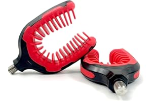 YOTO 2PCS Rod Rest U-Form Angeln Zubehör Halter Kunststoff Gummi Butt Rests/Back Rests für alle Arten von Angelruten