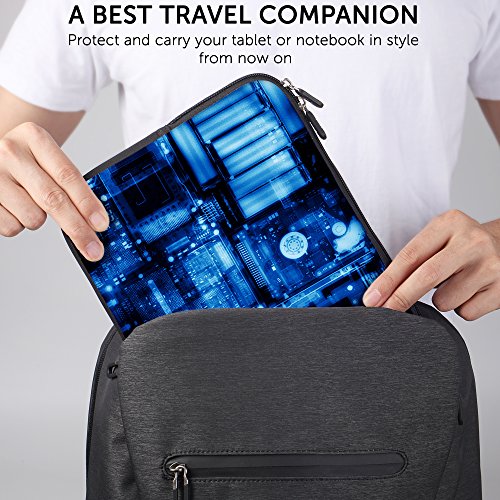 SIDORENKO Tablet PC Tasche f  r 10 - 10 1 Zoll   Universal Tablet Schutzh  lle   H  lle Sleeve Case Etui aus Neopren  Blau