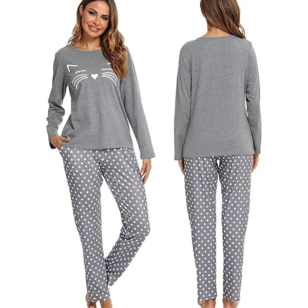 Pyjama Femme 2 Pièces Rayé - Manches Longues, Tissu Doux Et Confortable - Ensemble Détente Pour La Maison, Lavage Machine