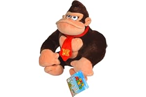 Simba - Donkey Kong Plush, 109231531, +0 mesi, misura 27 cm, dal celebre videogame Nintendo, licenza ufficiale