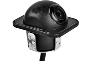 Cocar Camara Marcha Atras Coche, HD 170° Ángulo de Visión Imagen de Espejo con Líneas de Cuadrícula Camara para Coche 18,5 mm Instalación Empotrada de Perforación