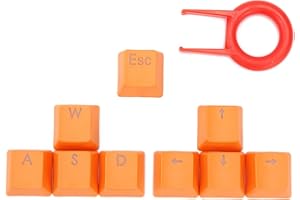 Tutoy Pomarańczowe 9 przycisków PBT Podświetlane nakładki na klawisze nadawcze do Cherry MX mechanicznej klawiatury - pomarańczowe