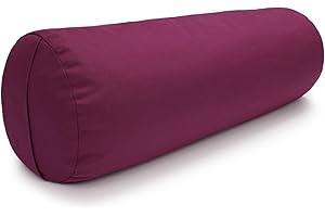 ‎YOGABOX Yogabox Yogabolster aus regionaler Herstellung für Yin-Yoga, Ø22 cm, Yoga Rolle mit Buchweizenschalen, Waschbarer Bezug aus 100% Baumwolle, Yogabolster Rolle für Restorativeyoga