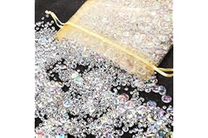 FENGCHUANG 4000 Strass Acrilici, Ottimo per Decorazioni per la Tavola di Nozze, Decorazioni per Feste di Compleanno, Riempitivi per Vasi, Artigianato Fai-da-te (3 Taglie) (AB)