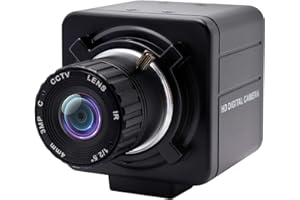 Svpro Cámara Web USB 1080P Full HD 2MP CMOS OV2710 4mm Lente de Enfoque Manual CS-Mount Cámara de Alta Velocidad de Imagen 30fps/60fps/100fps USB Escritorio para Linux Windows Android Plug and Play