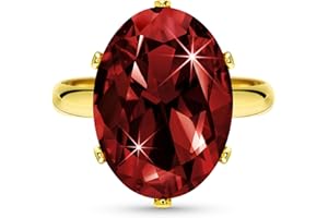 Linawe Cubic Zirconia Imitation Diamond Moissanite Rings for Women, 14K Gold/Rose Gold/Silver Adjustable Chunky Ring, Costume Rhinestone Jewellery for Wedding Engagement