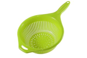 Kerafactum Pastasil kök sil, sil, stjälksil för sallad, nudlar, frukt, grönsaker, salladssil långt handtag, kökssil av plast