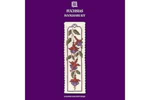 Textile Heritage Collection Cross Stitch Bookmark Kit - Fuchsias