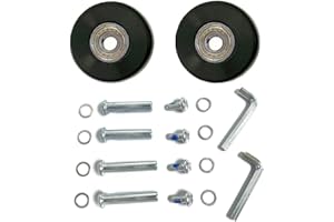 LOTOWELZON Roue de Rechange 40/45/50/54/60/64 mm x 18 mm avec 8 mm pour Valise Samsonite en Caoutchouc (OD50 x W 18 mm/1,97" x 0,7")