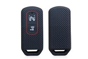 OTMIK Otai Funda de Silicona para Llave de Coche Caso Compatible con Honda Suave Carcasa de Llave (Negro)