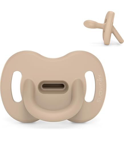 Ciuccio Caucciu 0-36 Mesi Senza BPA Facile da Pulire Sicuro Naturale Resistente Per Neonati Maschio e Femmina Forma Ortodontica Con Mascherina Rotonda BabyPop