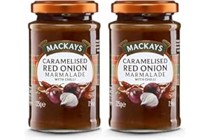 Caramelised Red Onion Mamalade with Chilli Karamellisierte rote Zwiebeln mit Chili Chutney 2x 225g – importiert von Shestore24
