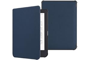 FINTIE Étui pour Kobo Clara HD 6 Pouces 2018 (Numéro de Modèle: N249) - Housse Fine et Légère Coque Fermeture Magnétique Fonction Réveil/Sommeil Automatique, Bleu Marine