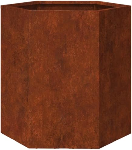 Köhko Cadre De Plantation Design Acier Corten 60x60x50 Cm - Jardinière Surélevée Sans Fond