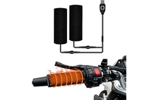 SAGREENY Manopole riscaldanti per Moto e Bicicletta, 1 Paia 12V Intelligente Tre Stage di Controllo della Temperatura Grip Riscaldamento Moto Grip Dim