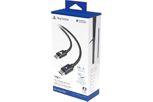 HORI USB-C laddningskabel för DualSense™ PlayStation® 5 trådlös styrenhet (USB-C till USB-C, 3 m) – officiell Sony-licens