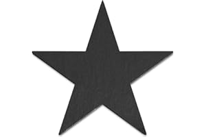 mtb more energy Schiefertafel Schiefer Schild Platte [1 Stück] - 18x17cm - Stern - DIY - zum selbst Beschriften oder Gravieren für Geschenke, Basteln, Haushalt, Garten