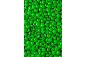 simply topps Coloured Milk Chocolate Beans - 30g or 100g - Cake, Cupcake & Cookie Decoration Sprinkles (Green, 100g)
