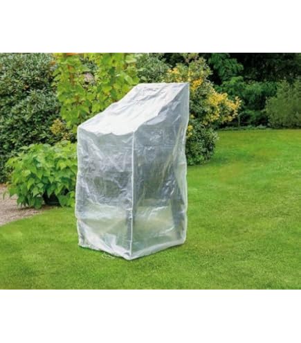 Schutzhülle Für 4 Gartenstühle - Transparente PE-Abdeckung Mit Ösen