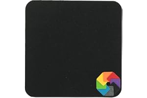 ‎BIASTO Design Filz Untersetzer eckig - 25x25cm in schwarz für Glas, Getränke, Bar, Tasse, Vase