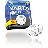 VARTA Batterier Knappbatterier CR2430, paket med 10, Power on Demand, Lithium, 3V, barnsäker förpackning, för Smart Home enhe