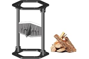 REVNEEY Holzspalter Manuell Abnehmbarer Brennholzspalter Heavy Duty Steel Kindling Cracker Spaltwerkzeug Keine Scharfen Kanten Manueller Holzspalter for Zuhause Im Freien Tragbarer Splitter (20x23x32cm)